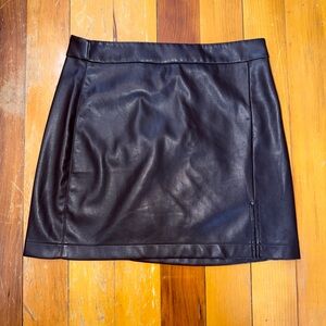 Shinestar Faux Leather Mini Skirt Size M